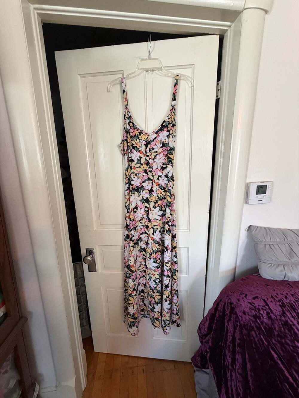 R&K Women's Floral Print Midi Slip Dress Size 14